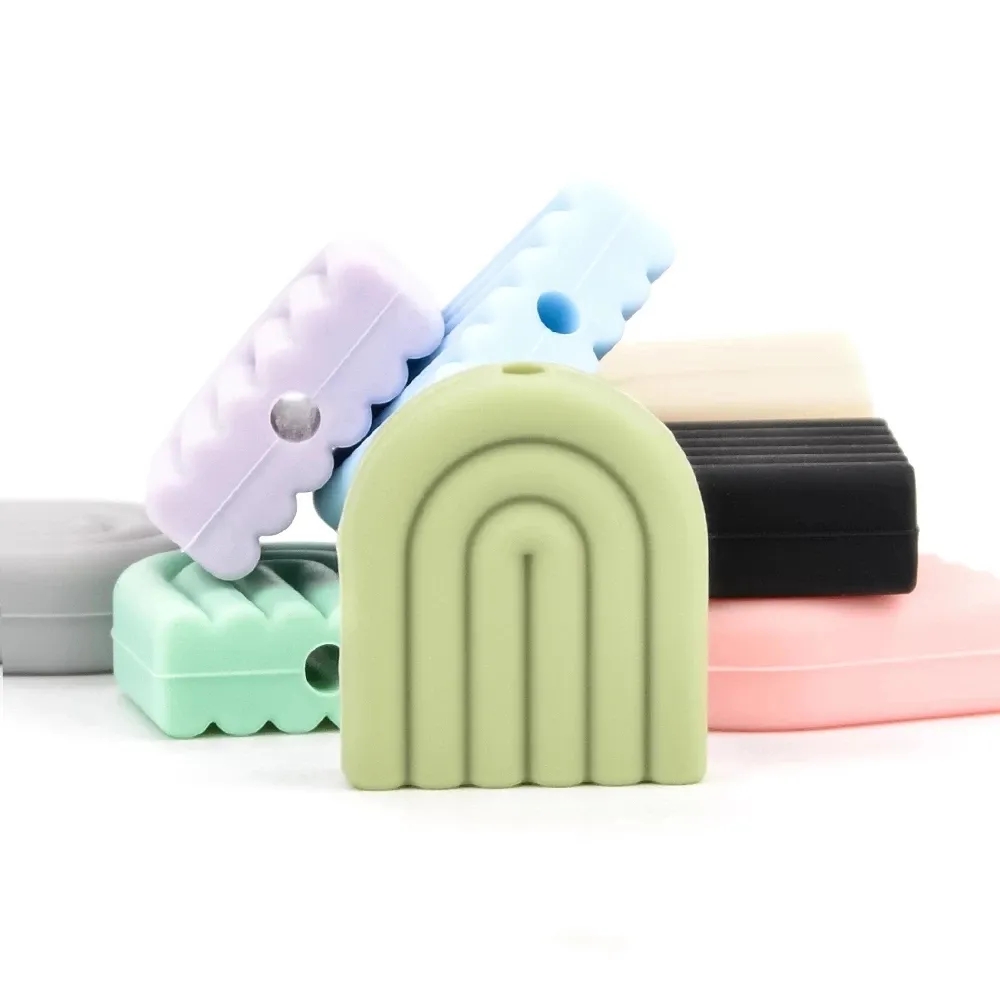 Baby Products List - Lofca 40 個レインボーベビーシリコーンビーズ赤ちゃんのおもちゃ DIY 食品グレードおしゃぶりおしゃぶりチェーンネックレスジュエリー漫画アクセサリー