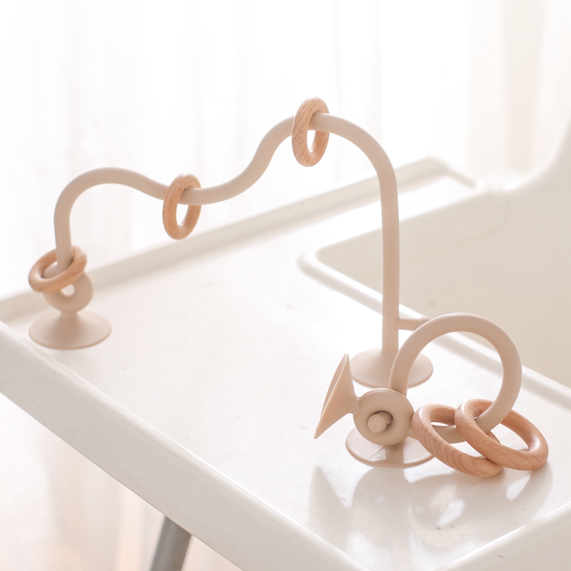 Baby Products List - ベビーおしゃぶりおもちゃシリコーン教育 0 12 ヶ月おもちゃモンテッソーリシリコーン歯が生えるおもちゃ木製リングシリコーンおしゃぶりアクセサリー