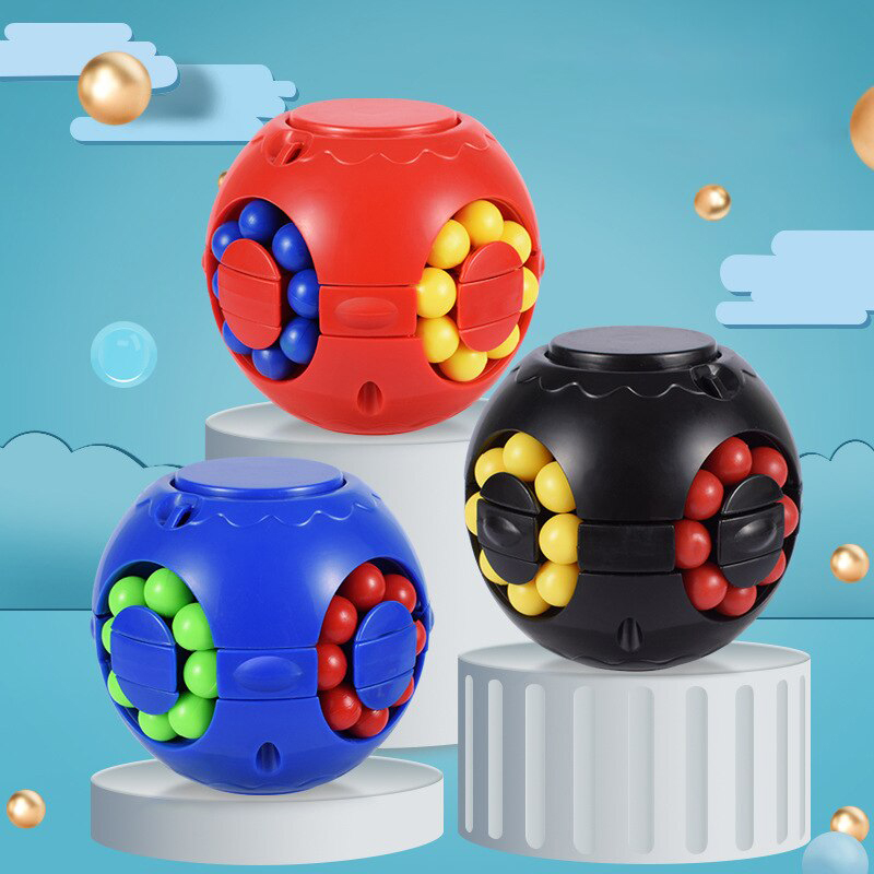 Baby Gate Stairs - マジックビーンパズルキューブスピナー回転スライドジャイロフィジェットおもちゃ 3D ボール抗ストレス教育 IQ ゲーム少年少女子供大人子供