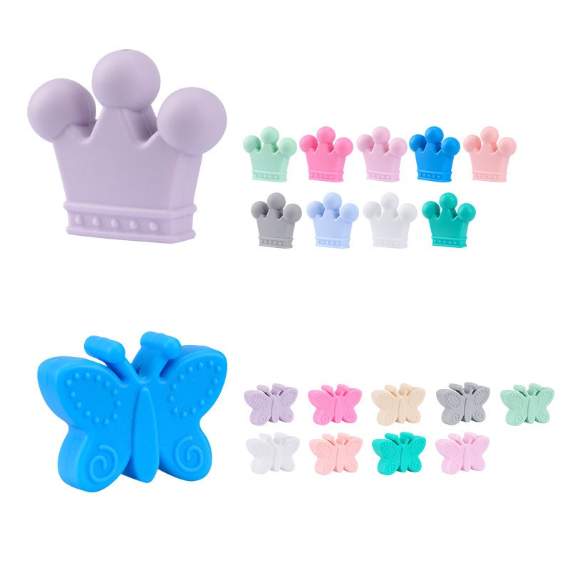 熱い販売 10 ピース/ロットシリコーンクラウンビーズ BP - Baby Products Discount のレビューと価格