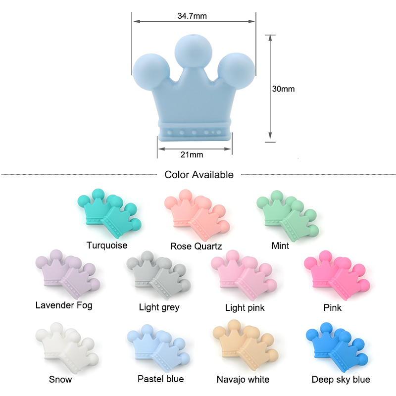 熱い販売 10 ピース/ロットシリコーンクラウンビーズ BP - Baby Products Discount のレビューと価格