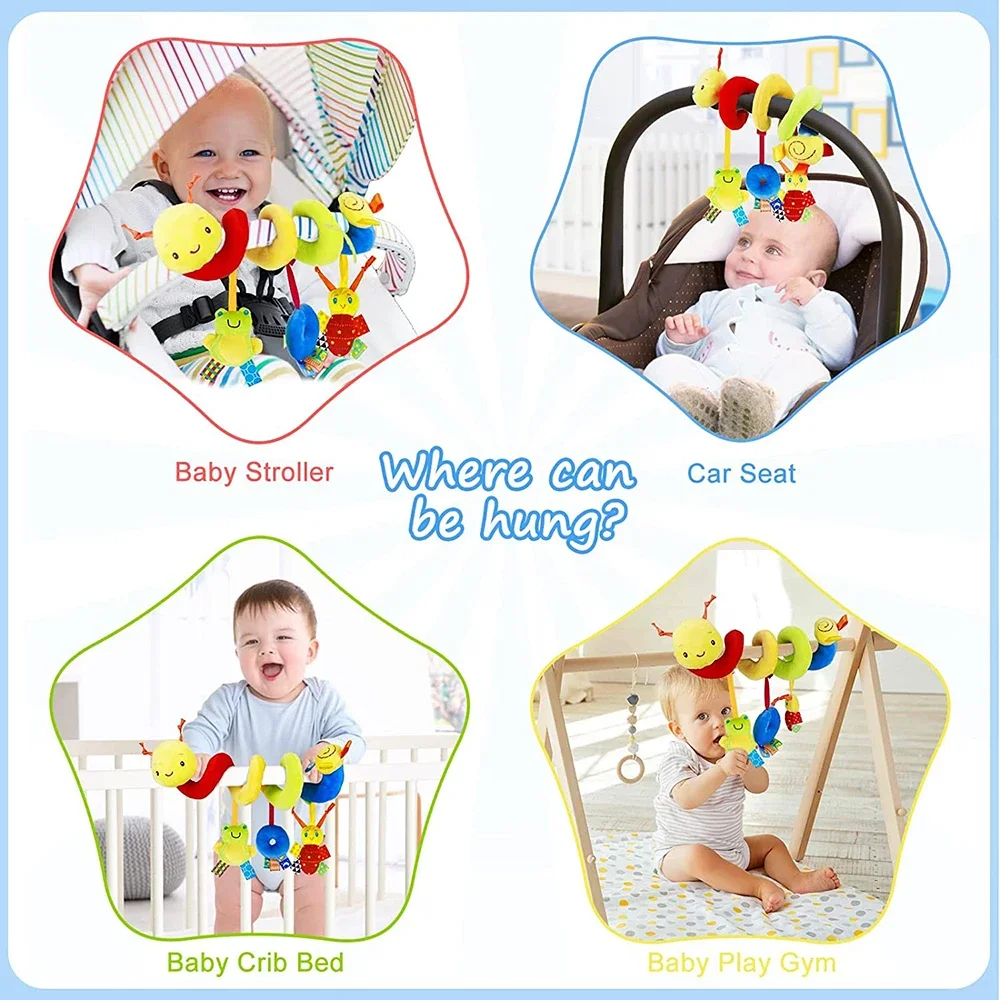 スパイラルベビーカーおもちゃ 新生児ぬいぐるみ 吊り下げ式ベ - Baby Products Game のレビューと価格
