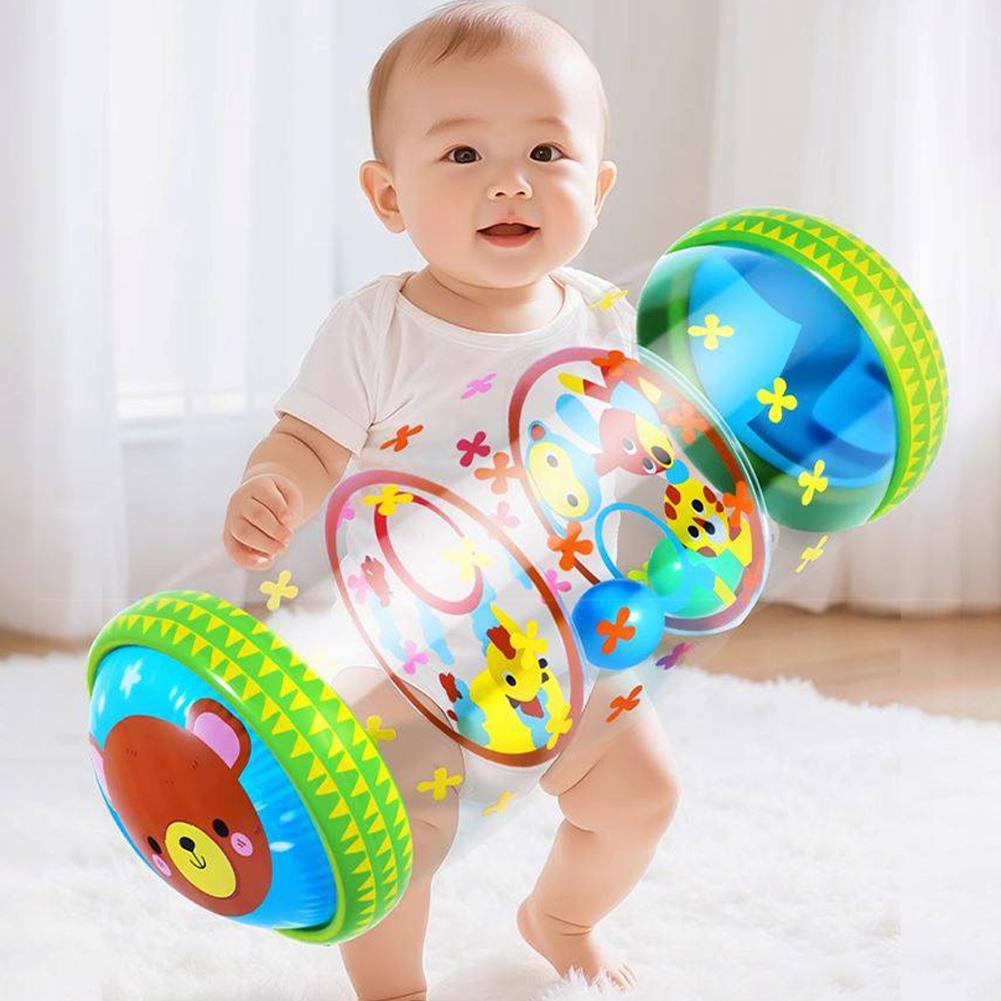ガラガラとボール付きの空気注入式ベビー用クロールローラーおも - Baby Products Game のレビューと価格