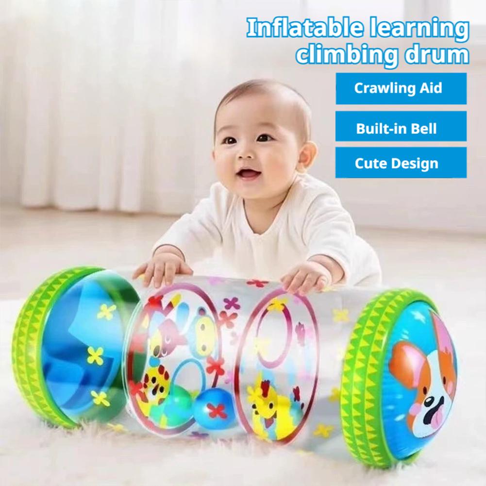ガラガラとボール付きの空気注入式ベビー用クロールローラーおも - Baby Products Game のレビューと価格