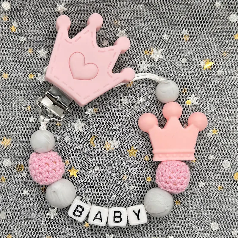 ピンクの花販売カスタム名木製パーソナライズされたおしゃぶりチ - Baby Products Discount のレビューと価格