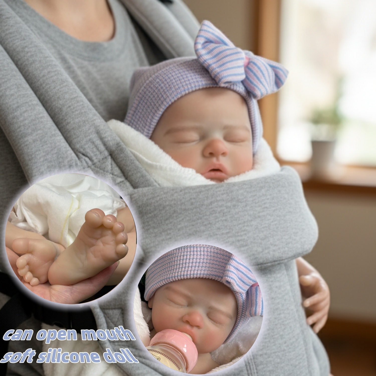 16インチの開口部が広いフルソリッドシリコンリボーンドール、 - Baby Products Trending のレビューと価格