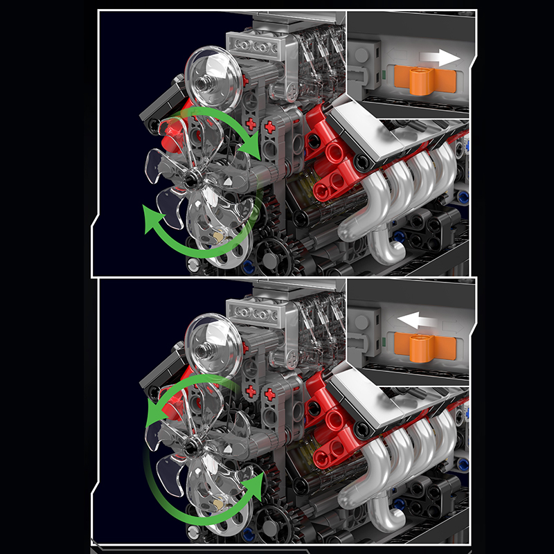 Mould King 10225 テクニカルエンジンおもちゃ - Lego Set Technic のレビューと価格