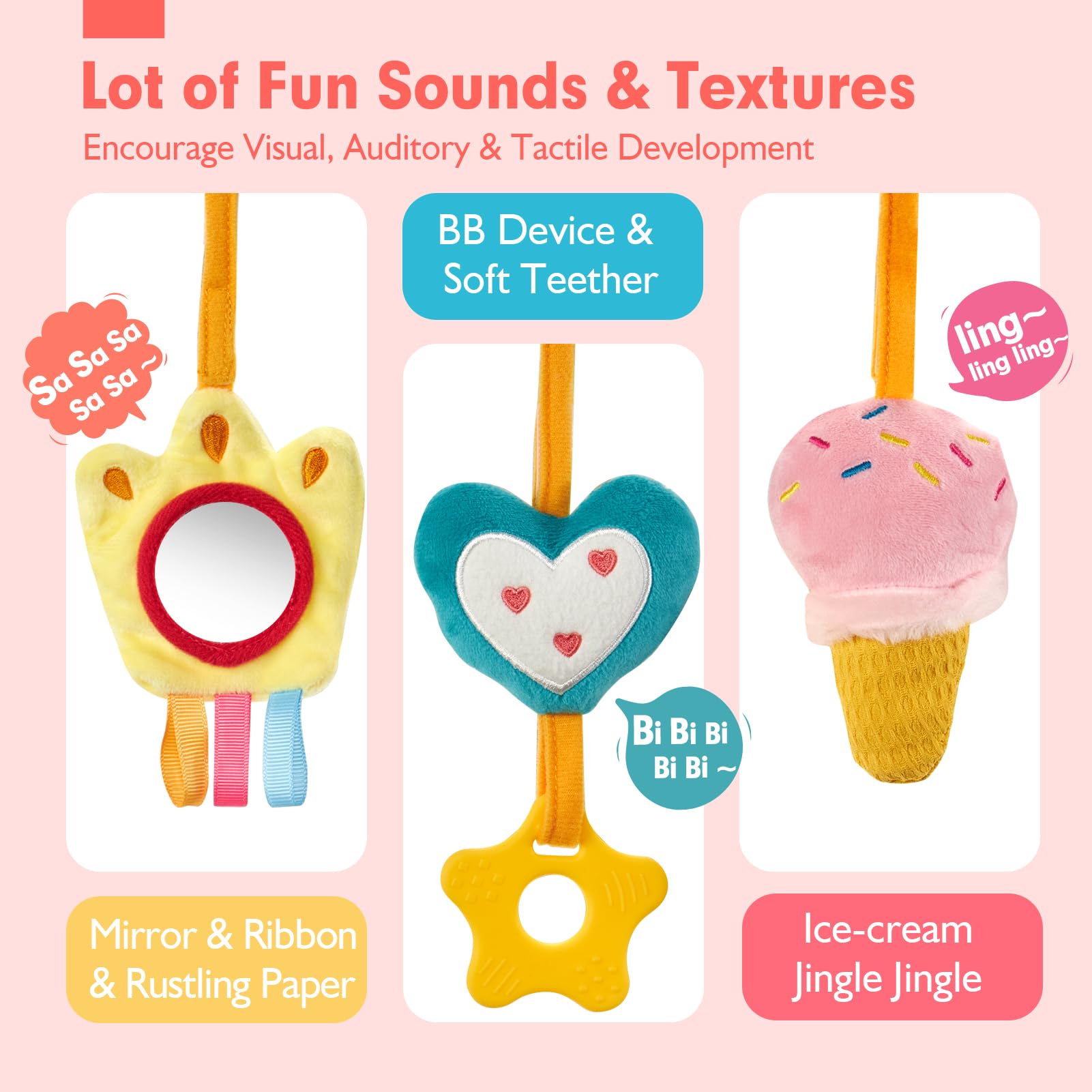 カーシートのおもちゃ 赤ちゃん用 ガラガラミラー クリンクル - Baby Products Game のレビューと価格