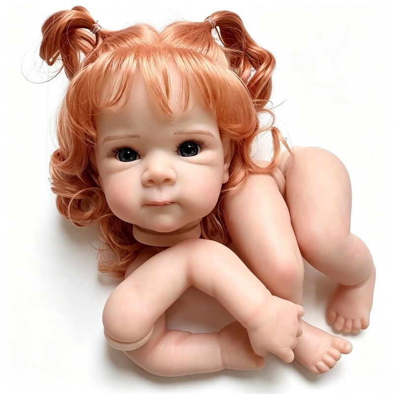 18インチの赤い巻き髪のベティ、塗装済みキット、リアルなリボ - Baby Products Trending のレビューと価格